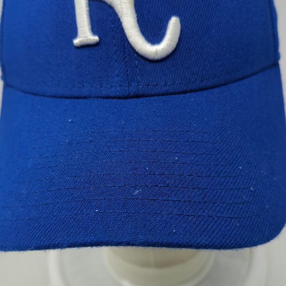 New Era MLB Kansas City Royals Baseball Cap Blue L 39THIRTY Stretch Fit Logo Hat - Picture 3 of 11